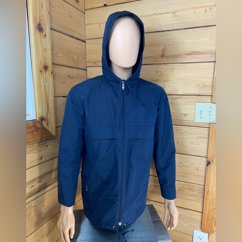 Vintage Ski Country Lightweight Jacket Coat 24” P2P Men's Large Blue Hooded Laye